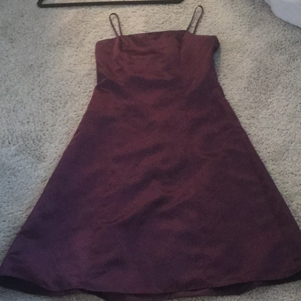 David’s Bridal spaghetti strep dress.Size 12 (girl)